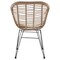 Manhattan Comfort Antibes 1.0 Steel Rattan 3-Piece Patio Conversation Set with Cushions in Cream OD-CV010-CR - alternate 9